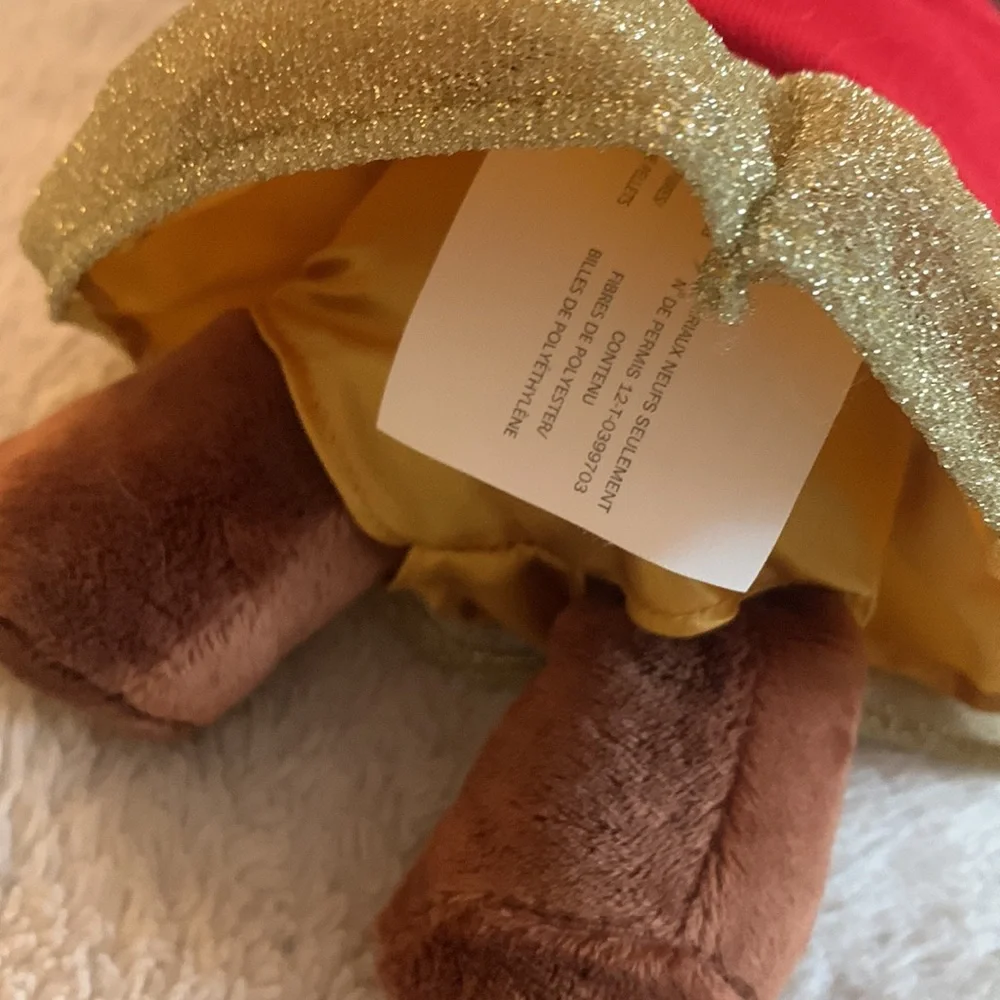 Starbucks 2018 Bearista Bear Gold Skirt Red Shirt Teddy Bear EUC